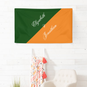 Lona Boda minimalista Vibrante Sunrise Mezcla y combina