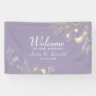 Lona Boda Morada Elegante