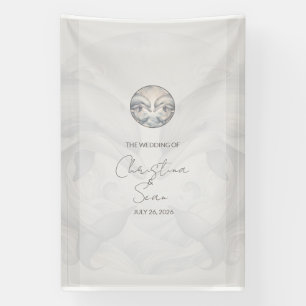 Lona Boda Personalizado de banner Tema Dolphin