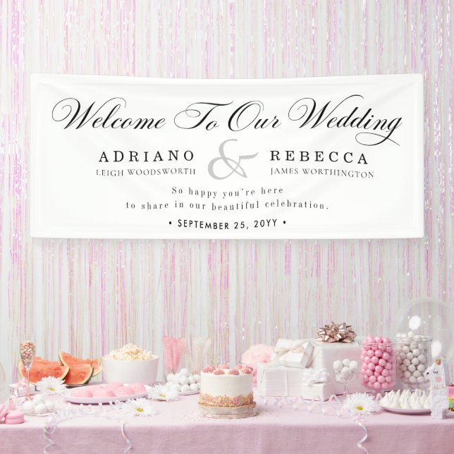 Lona Boda Romántica Personalizada (Fiesta)