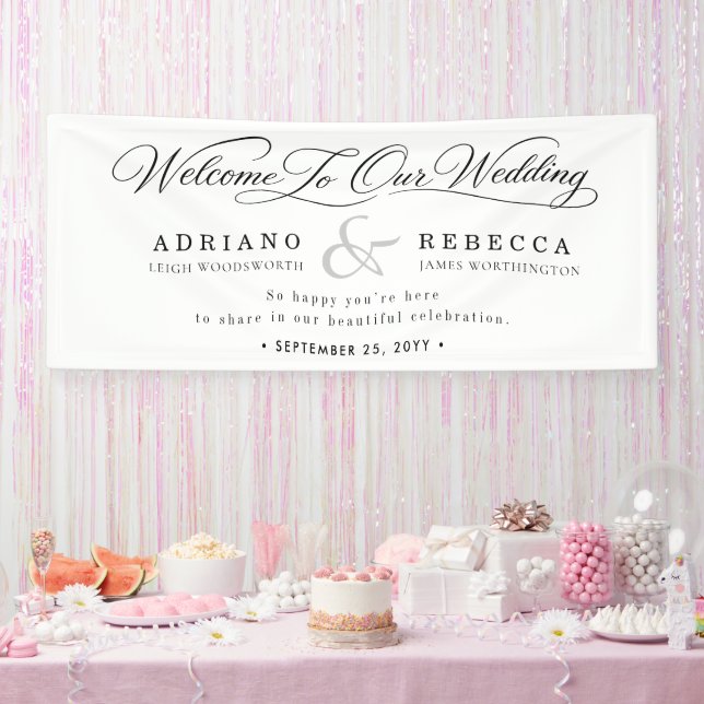 Lona Boda Romántica Personalizada (Fiesta)