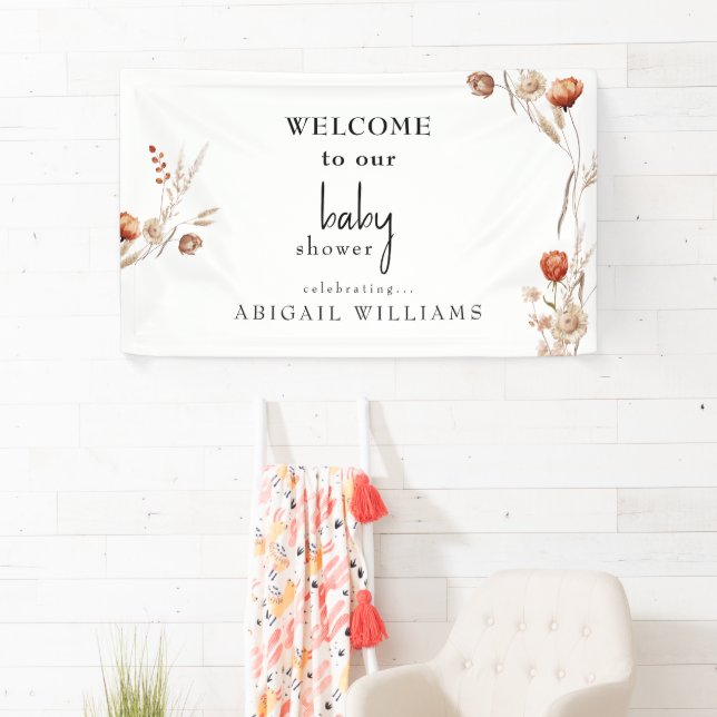 Lona Boho Dried Floral Baby Shower (In situ)