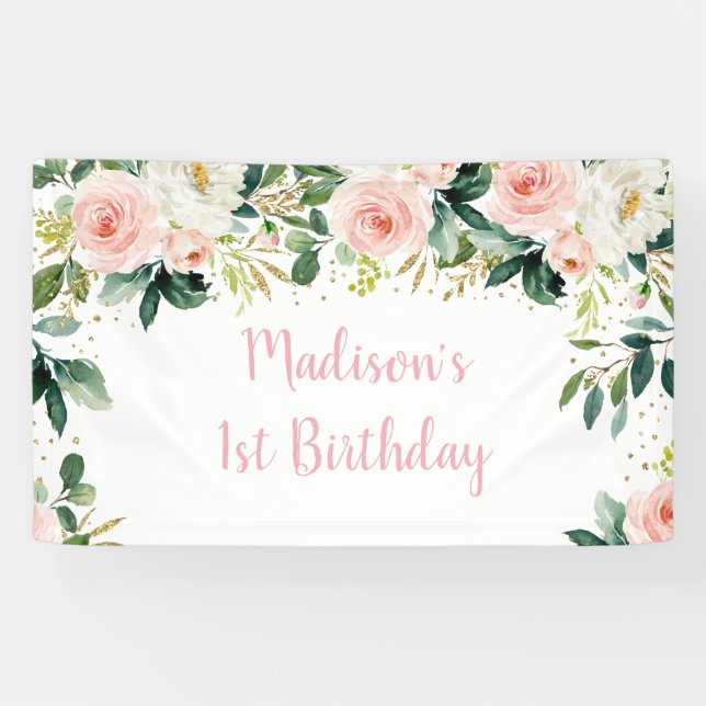 Lona Boho Floral Rubor Gold Birday (Horizontal)