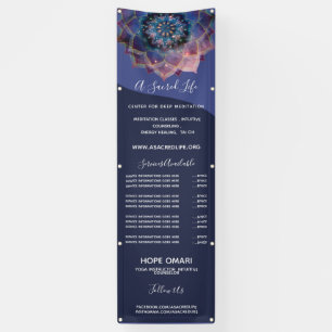 Lona Boho Nebula Bloom Diseño de Mandala