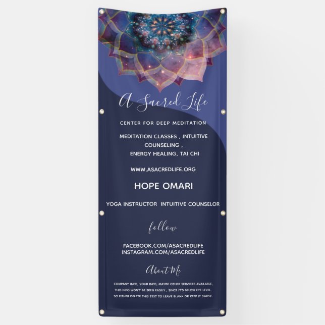 Lona Boho Nebula Mandala, místico (Vertical)