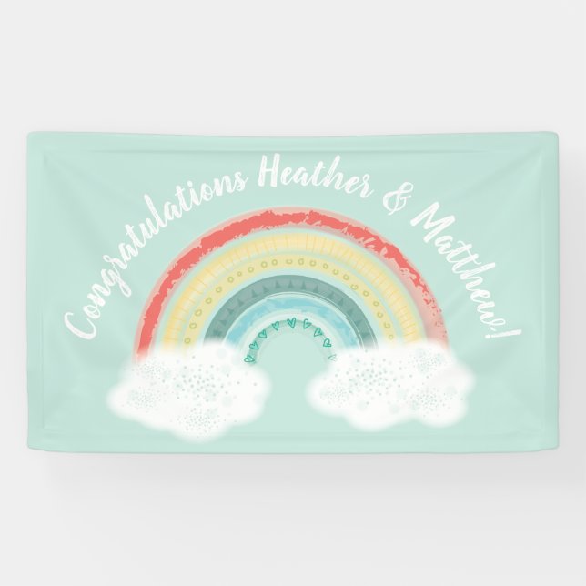 Lona Boho Rainbow Baby Shower (Horizontal)