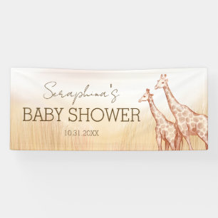 Lona Boho Safari Giraffe Baby Shower