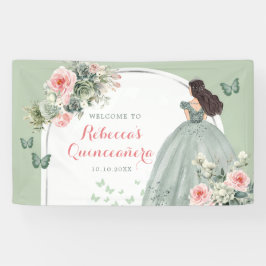 Lona Boho Sage Green Princess Quinceañera Large