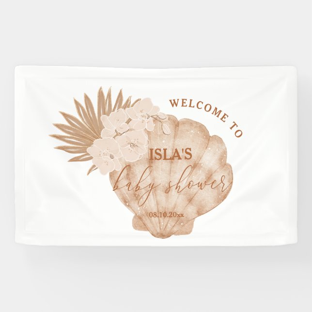 Lona Boho Seashell Baby Shower (Horizontal)