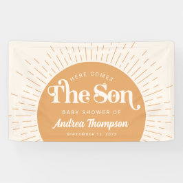 Lona Boho Sun Here comes the son Baby Shower