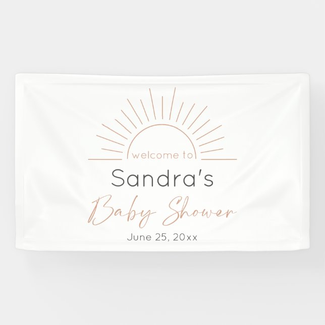 Lona Boho Sun Modern Baby Shower (Horizontal)