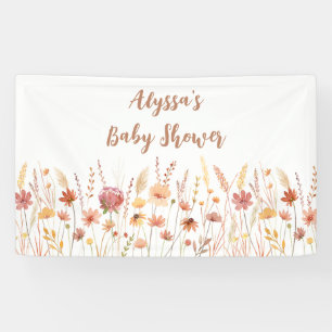 Lona Boho Terracotta Wildflower Baby Shower