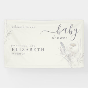 Lona Boho Wildflower Floral Cream Baby Shower
