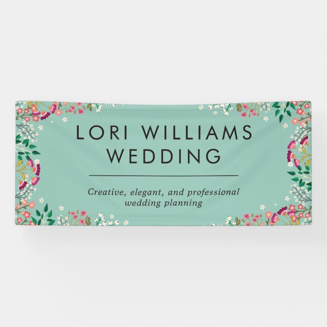 Lona Boho Wildflowers - Nombre comercial (Horizontal)