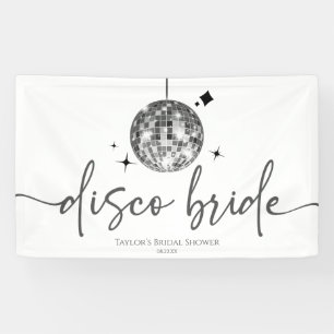 Lona Bola de Disco de Plata Bodas de la Novia Despedida