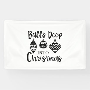 Lona Bolas Profundas En Navidades Navidades divertidos 