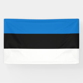 Lona Bold Estonia National Flag Rectangle Wall Banner