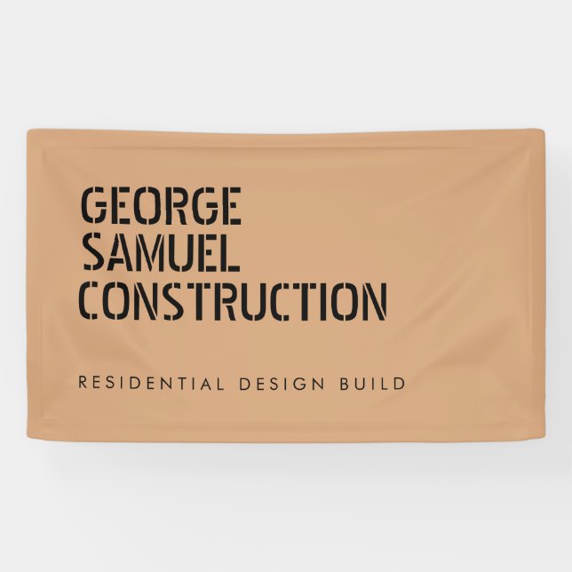 Lona Bold Molded Wood Color Construction Business  (Horizontal)