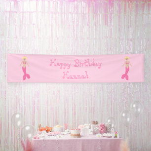Lona Bonito Fantasía Rosa Sirvienta Personalizado Cumpl