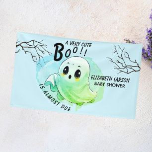 Lona Boo Baby Shower Halloween Blue Themed Fiesta