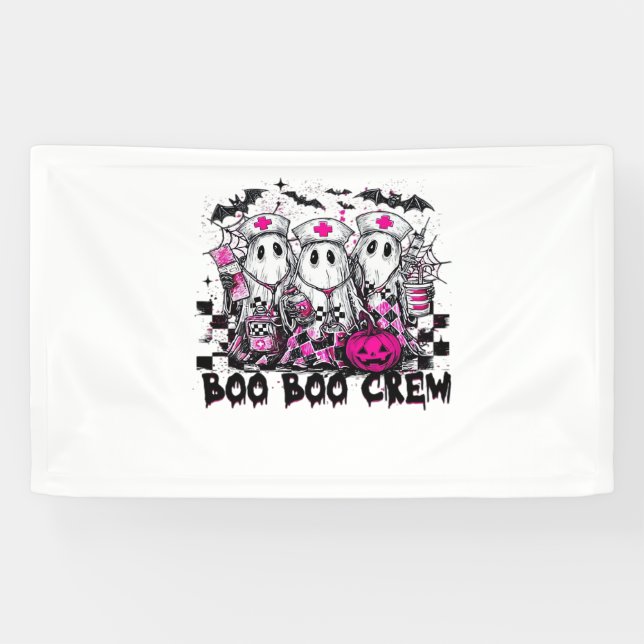Lona Boo Boo Crew Enfermera clásica camiseta de Hallowe (Horizontal)