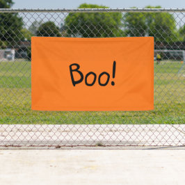 Lona Boo naranja tipografía escrita a mano linda Hallow