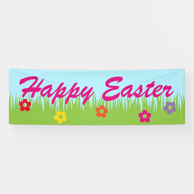 Lona Borde verde de hierba + tus ideas (Horizontal)