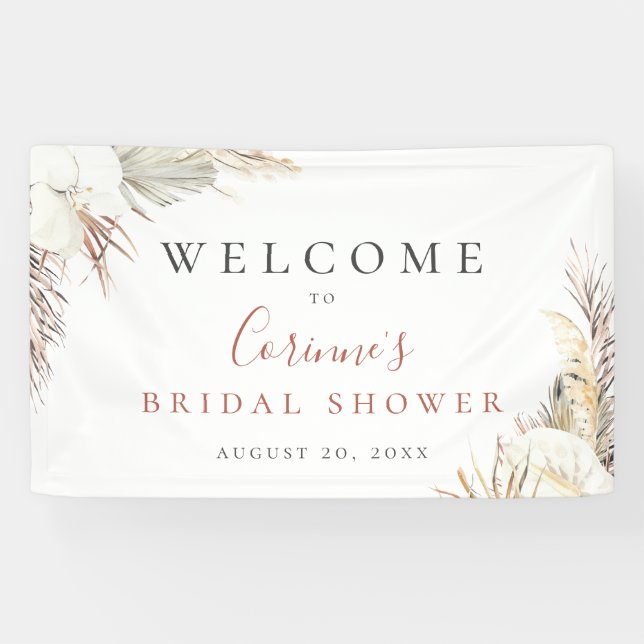 Lona Botánico de playa bohemio (Horizontal)