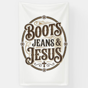 Lona Botas Vaqueros y Jesús Fe Occidental Vintage