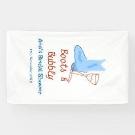 Lona Botas y champán burbujeante para despedida de solt