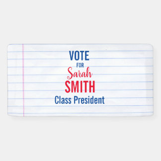 Lona Botones de voto de la elección del consejo estudia