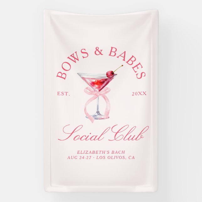 Lona Bows & Babes Coquette Cherries Bachelorette (Vertical)