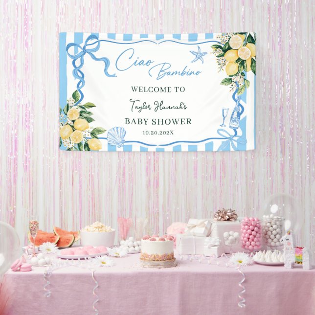 Lona Boys Lemon Ciao Baby Italian Baby Shower (Fiesta)