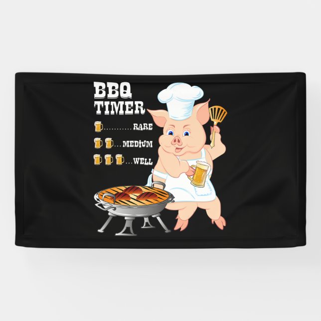 Lona BQ| Parrillada barbacoa de cerdos para cerdos para (Horizontal)