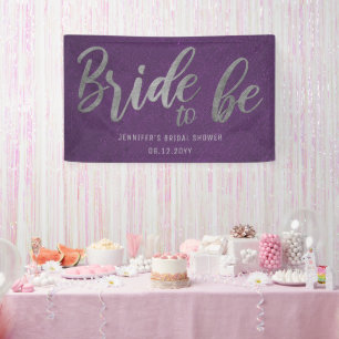 Lona Brien Be Silver Caligrafía Morple Bridal Shower