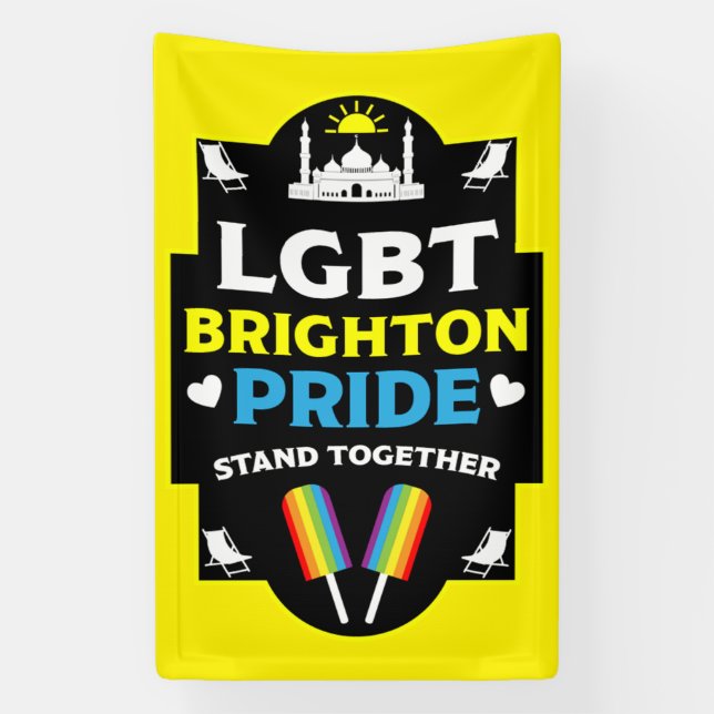 Lona Brighton y Hove orgullo (Vertical)