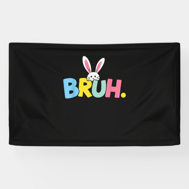 Lona Bruh Easter para los niños adolescentes Graciosame (Horizontal)