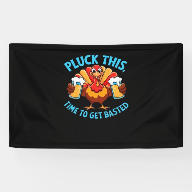 Lona Buenas Tiempos Feliz Día de Gracias Camiseta Clási (Horizontal)