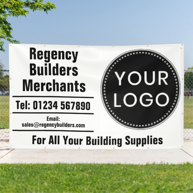 Lona Builders Merchants or Building Supplies with Logo (Afuera)