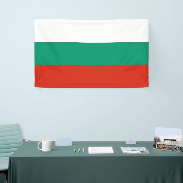 Lona Bulgarian Flag Celebration Party Event Décor Banne (Feria)
