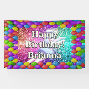 Lona Bunny Cheerhead Personalidad personalizada cumplea