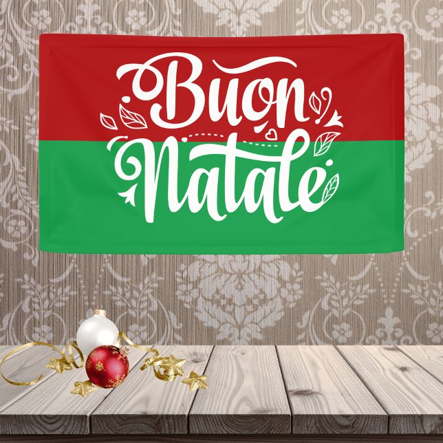 Lona Buon Natale italiano Feliz Navidad (Subido por el creador)