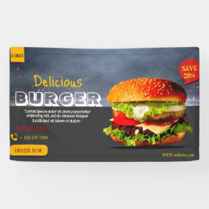 Lona Burger fast food barbacoa Hamburger fiesta lindo