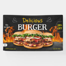 Lona Burger fast food barbacoa Hamburger fiesta lindo