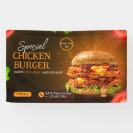 Lona Burger fast food barbacoa Hamburger fiesta lindo