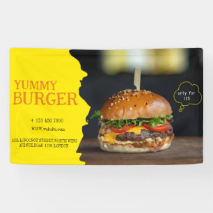Lona Burger fast food barbacoa Hamburger fiesta lindo