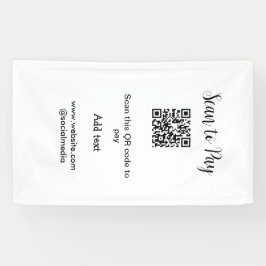 Lona Buscar para pagar el análisis código QR agregar de