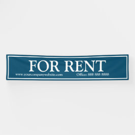 Lona Business Blue White Para Alquilar Teléfono Web