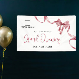 Lona Business Grand Opening Ribbon Logo Welcome Banner