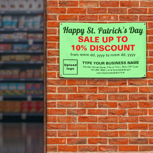 Lona Business St. Patrick Sale sobre Rectángulo Verde L